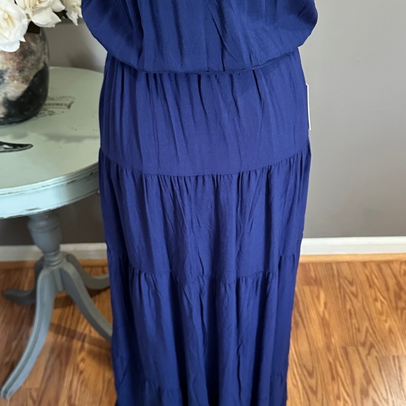 AMASOO Blue Strapless Maxi Dress | Size Small (could fit up to a medium) - Picture 14 of 15